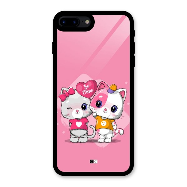 Cute Be Mine Glass Back Case for iPhone 8 Plus