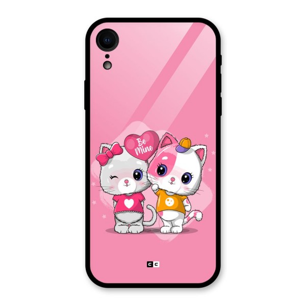 Cute Be Mine Glass Back Case for iPhone XR