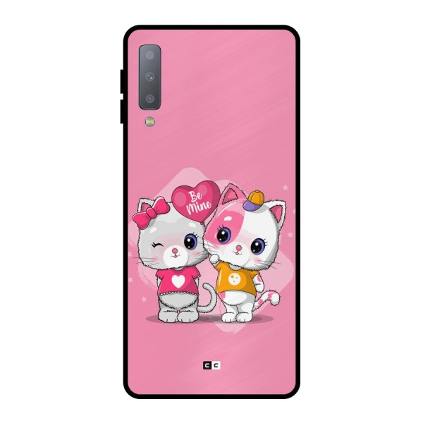 Cute Be Mine Metal Back Case for Galaxy A7 (2018)
