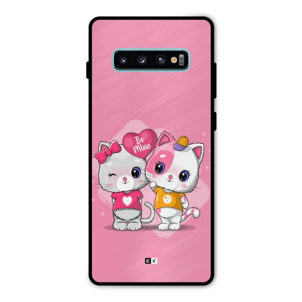 Cute Be Mine Metal Back Case for Galaxy S10 Plus