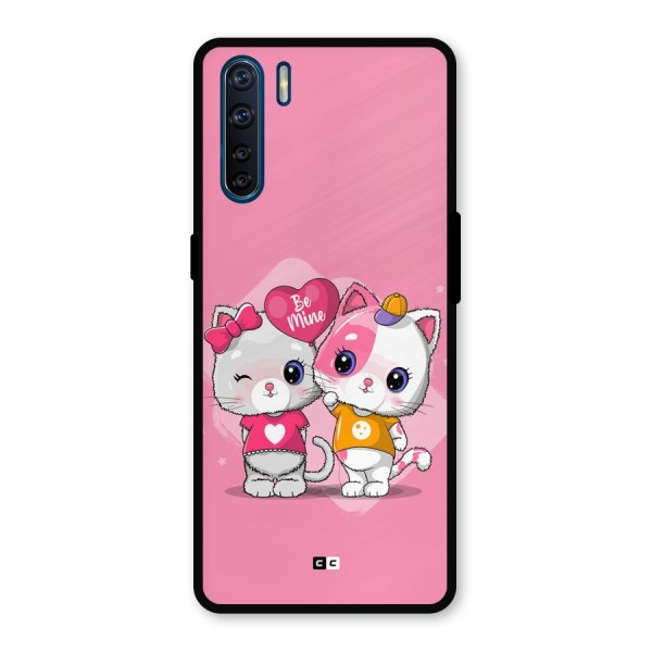 Cute Be Mine Metal Back Case for Oppo F15