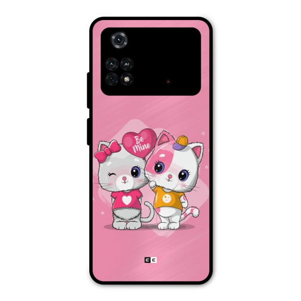 Cute Be Mine Metal Back Case for Poco M4 Pro 4G