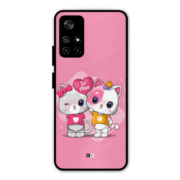 Cute Be Mine Metal Back Case for Poco M4 Pro 5G