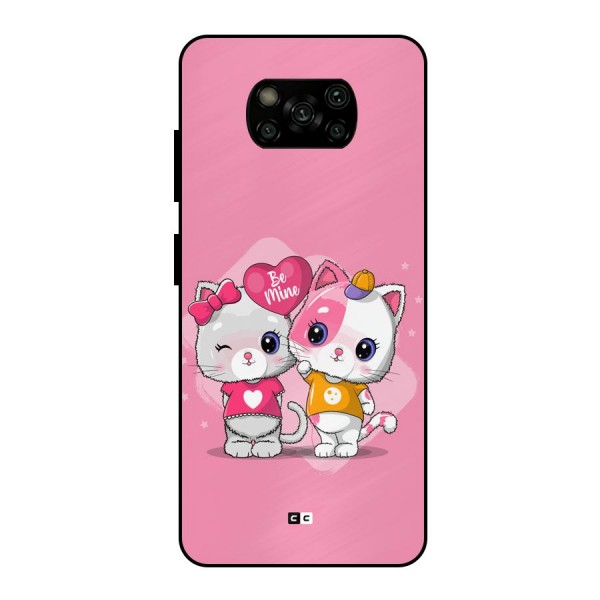 Cute Be Mine Metal Back Case for Poco X3