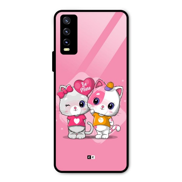 Cute Be Mine Metal Back Case for Vivo Y20i