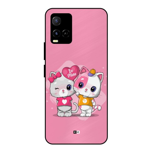 Cute Be Mine Metal Back Case for Vivo Y21