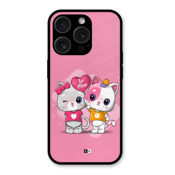 Cute Be Mine Metal Back Case for iPhone 15 Pro