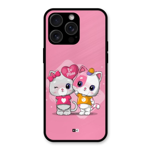 Cute Be Mine Metal Back Case for iPhone 15 Pro Max