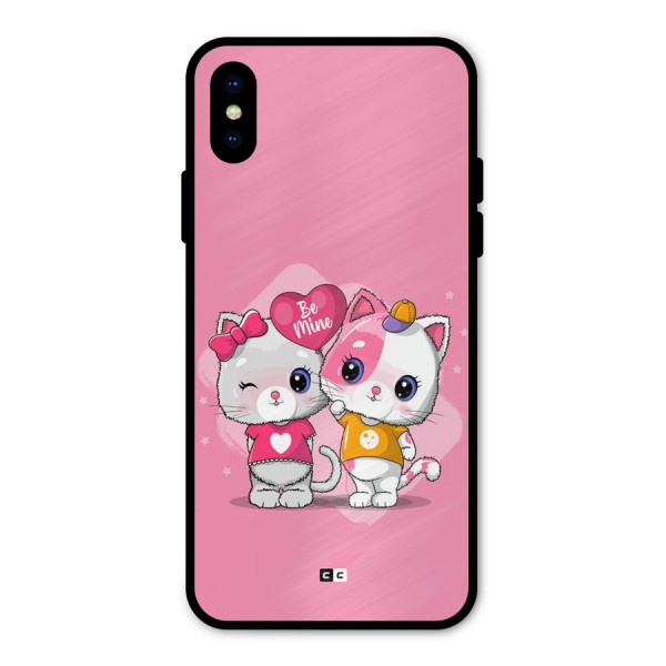Cute Be Mine Metal Back Case for iPhone XS
