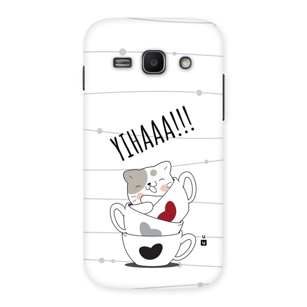 Cute Cat Cup Back Case for Galaxy Ace3