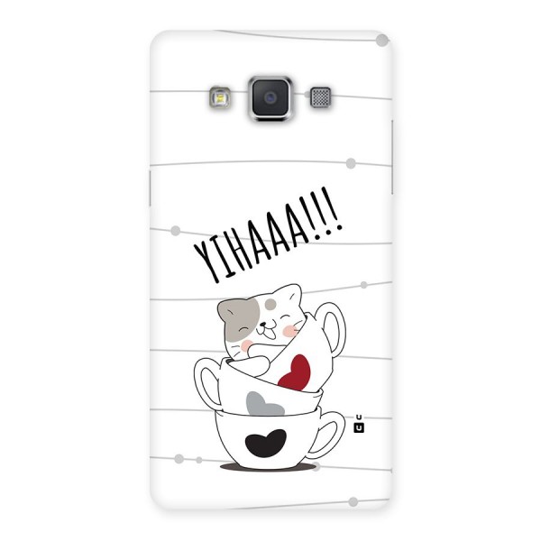 Cute Cat Cup Back Case for Galaxy Grand 3