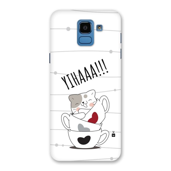 Cute Cat Cup Back Case for Galaxy On6