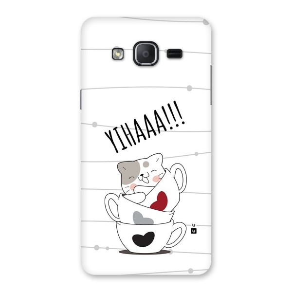 Cute Cat Cup Back Case for Galaxy On7 Pro