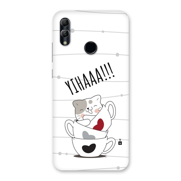 Cute Cat Cup Back Case for Honor 10 Lite