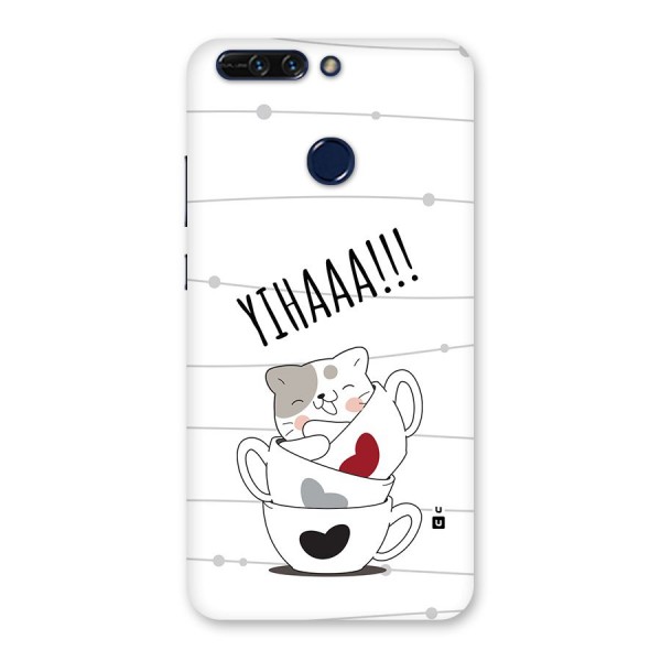 Cute Cat Cup Back Case for Honor 8 Pro
