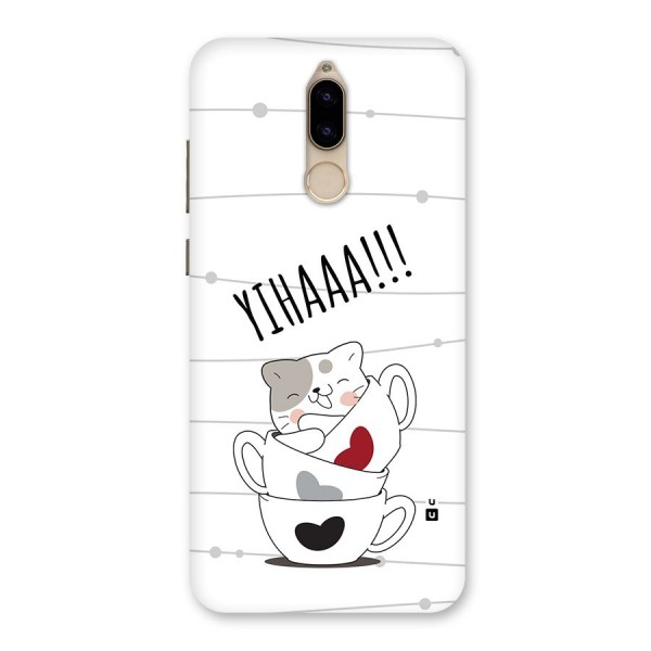 Cute Cat Cup Back Case for Honor 9i