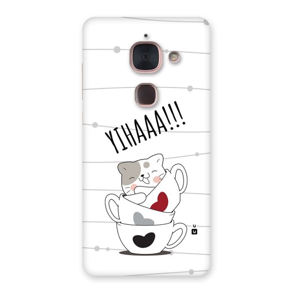 Cute Cat Cup Back Case for Le Max 2