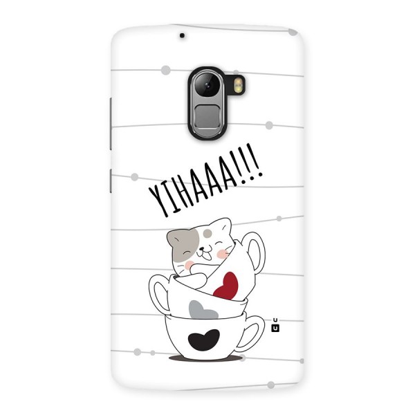 Cute Cat Cup Back Case for Lenovo K4 Note
