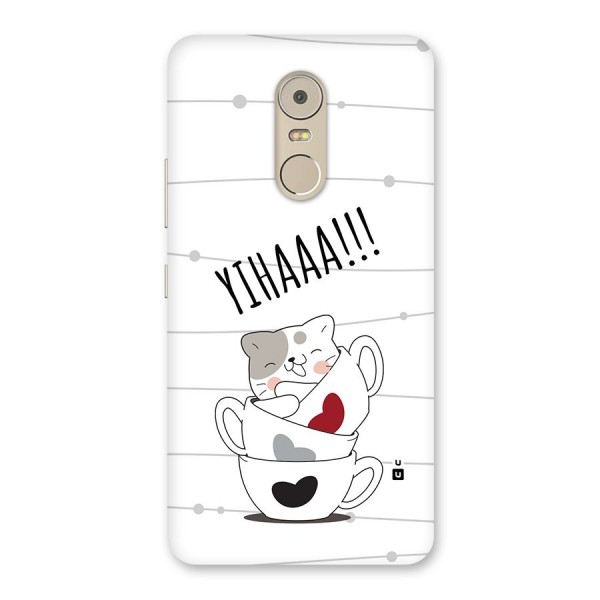 Cute Cat Cup Back Case for Lenovo K6 Note