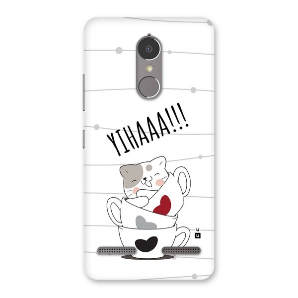 Cute Cat Cup Back Case for Lenovo K6 Power