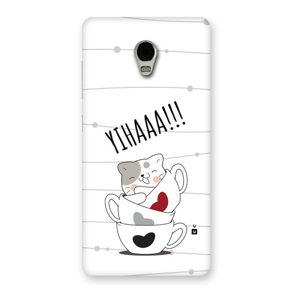 Cute Cat Cup Back Case for Lenovo Vibe P1