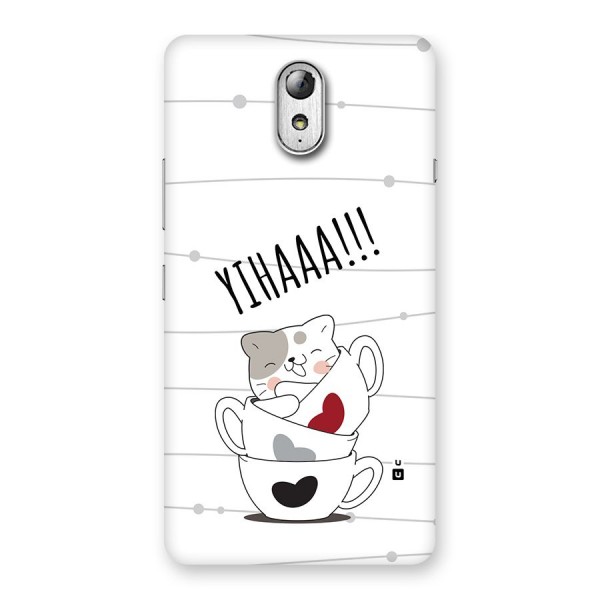 Cute Cat Cup Back Case for Lenovo Vibe P1M