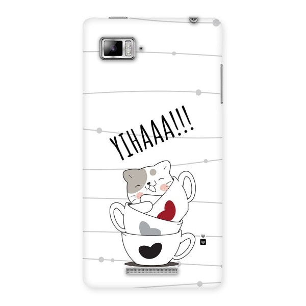 Cute Cat Cup Back Case for Lenovo Vibe Z K910