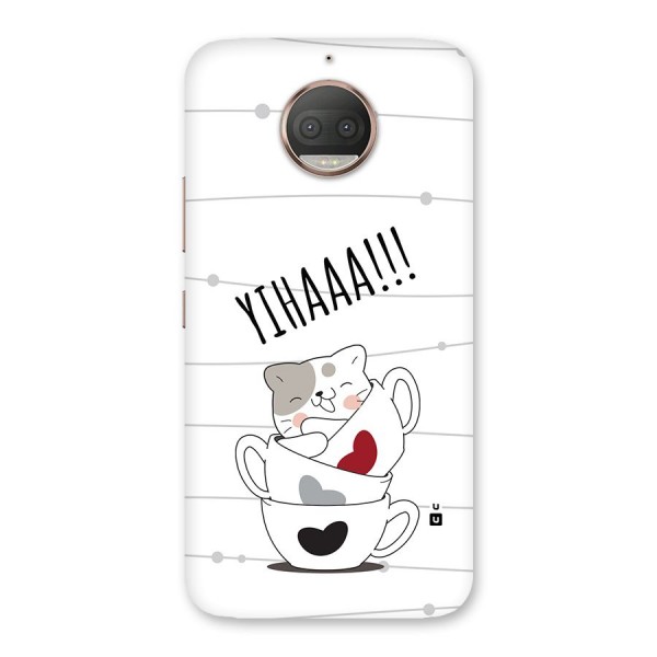 Cute Cat Cup Back Case for Moto G5s Plus