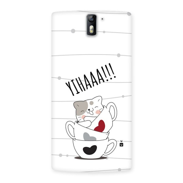 Cute Cat Cup Back Case for OnePlus One