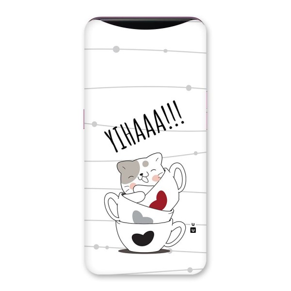 Cute Cat Cup Back Case for Oppo Find X