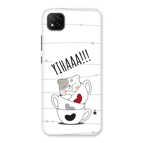 Cute Cat Cup Back Case for Poco C3