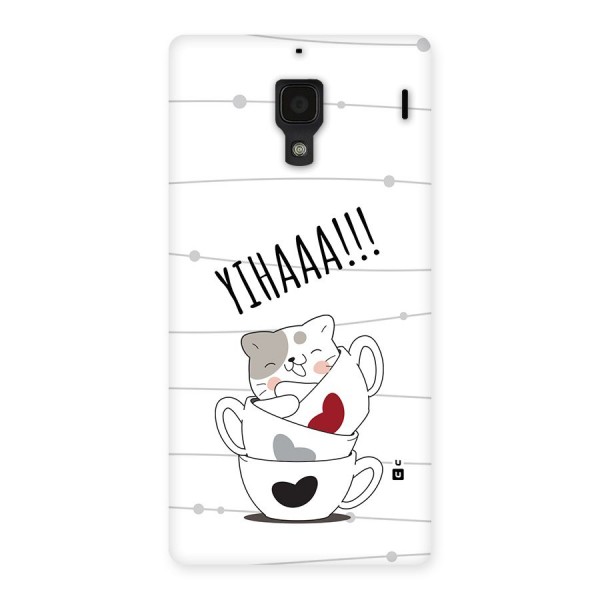 Cute Cat Cup Back Case for Redmi 1s