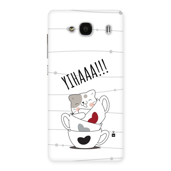 Cute Cat Cup Back Case for Redmi 2s