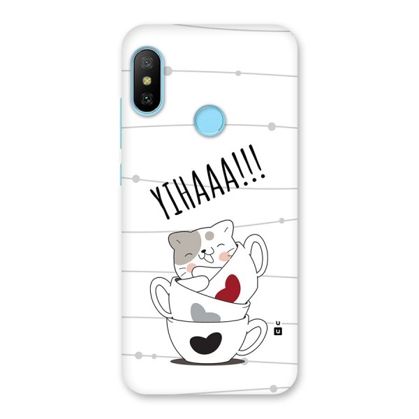 Cute Cat Cup Back Case for Redmi 6 Pro