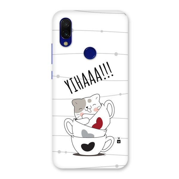 Cute Cat Cup Back Case for Redmi 7