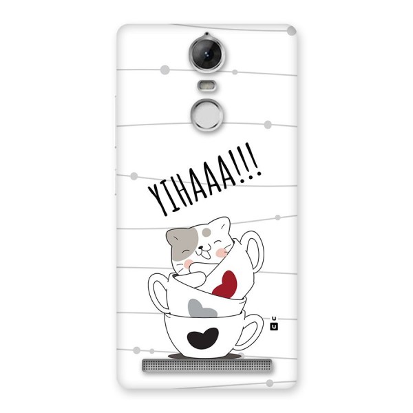 Cute Cat Cup Back Case for Vibe K5 Note