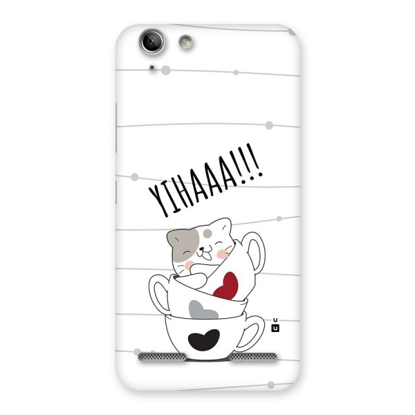 Cute Cat Cup Back Case for Vibe K5 Plus