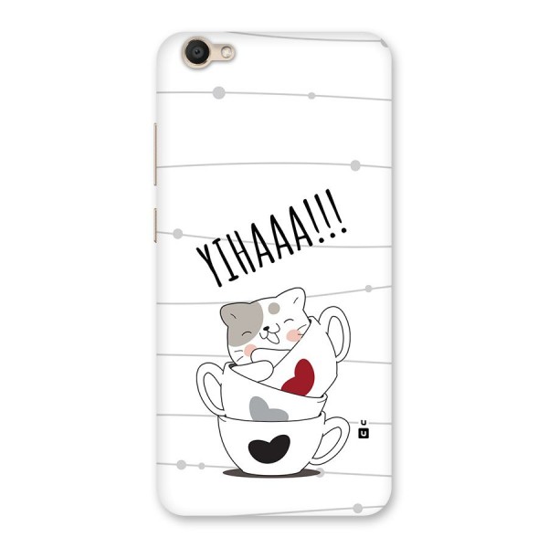 Cute Cat Cup Back Case for Vivo V5s