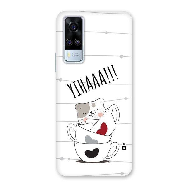 Cute Cat Cup Back Case for Vivo Y51A