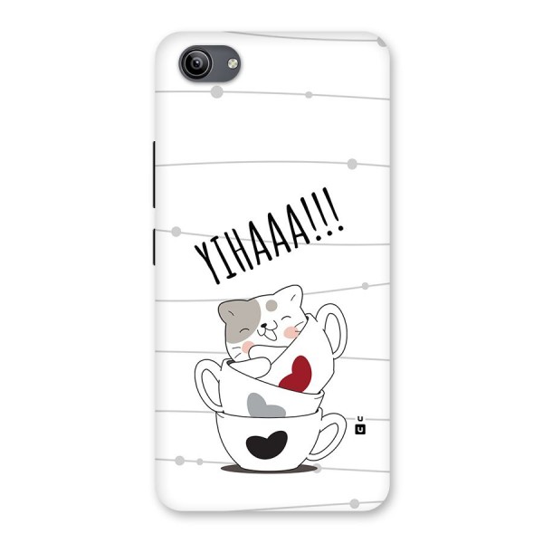 Cute Cat Cup Back Case for Vivo Y81i