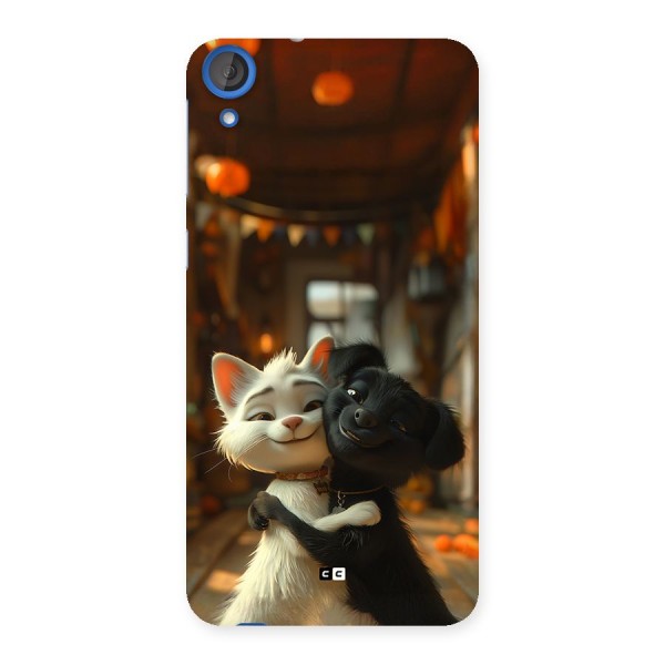 Cute Cat Dog Back Case for Desire 820