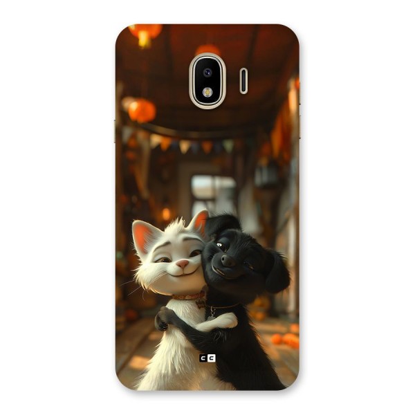 Cute Cat Dog Back Case for Galaxy J4