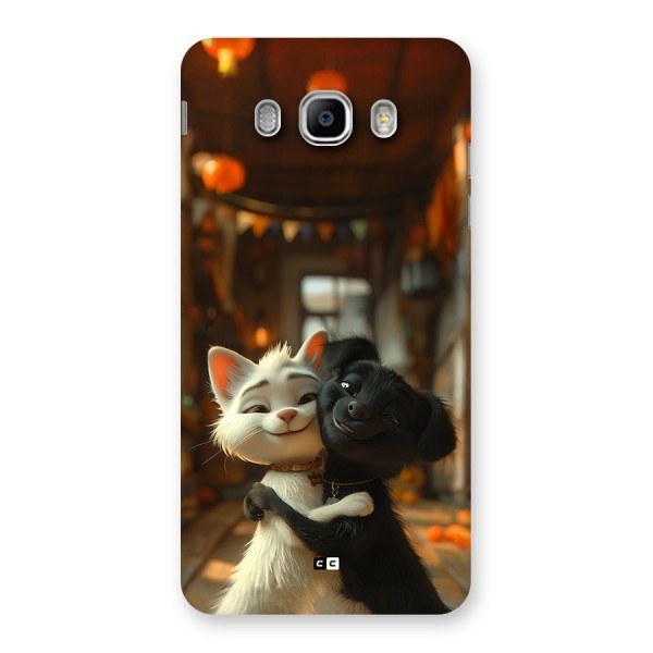 Cute Cat Dog Back Case for Galaxy J5 2016