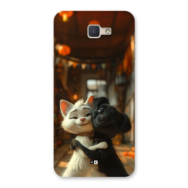 Cute Cat Dog Back Case for Galaxy J5 Prime