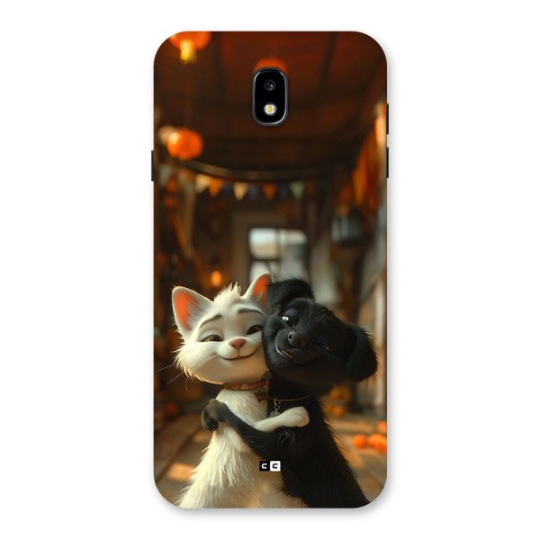 Cute Cat Dog Back Case for Galaxy J7 Pro