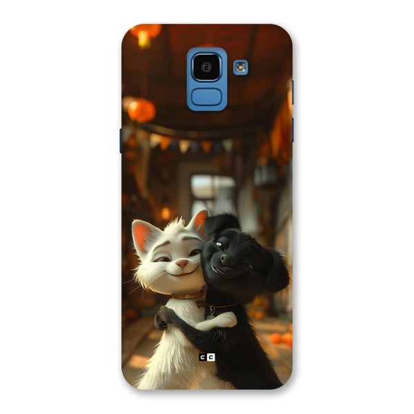 Cute Cat Dog Back Case for Galaxy On6