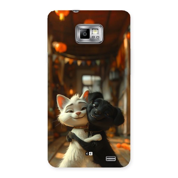 Cute Cat Dog Back Case for Galaxy S2