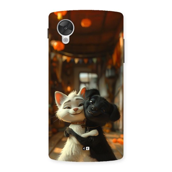 Cute Cat Dog Back Case for Google Nexus 5