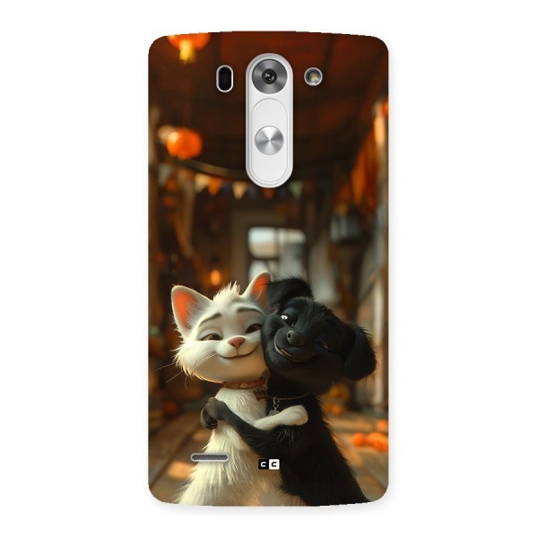 Cute Cat Dog Back Case for LG G3 Beat