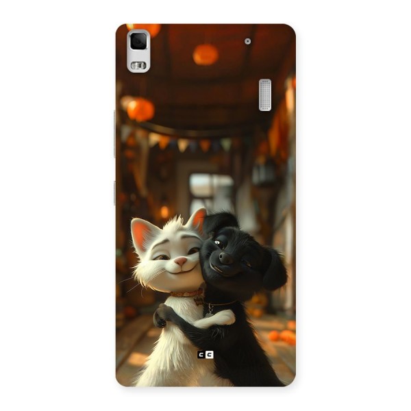 Cute Cat Dog Back Case for Lenovo K3 Note